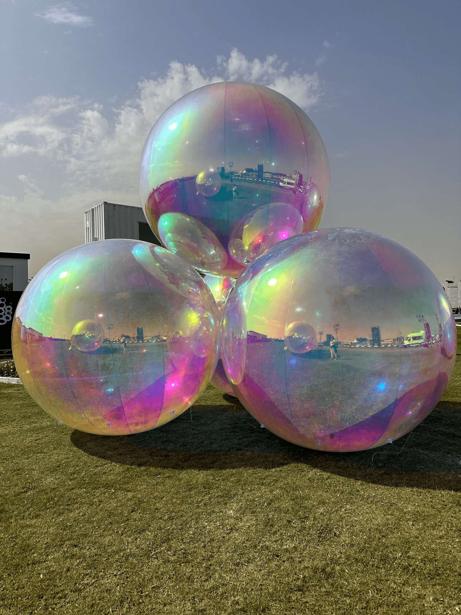 Giant bubble installation 8