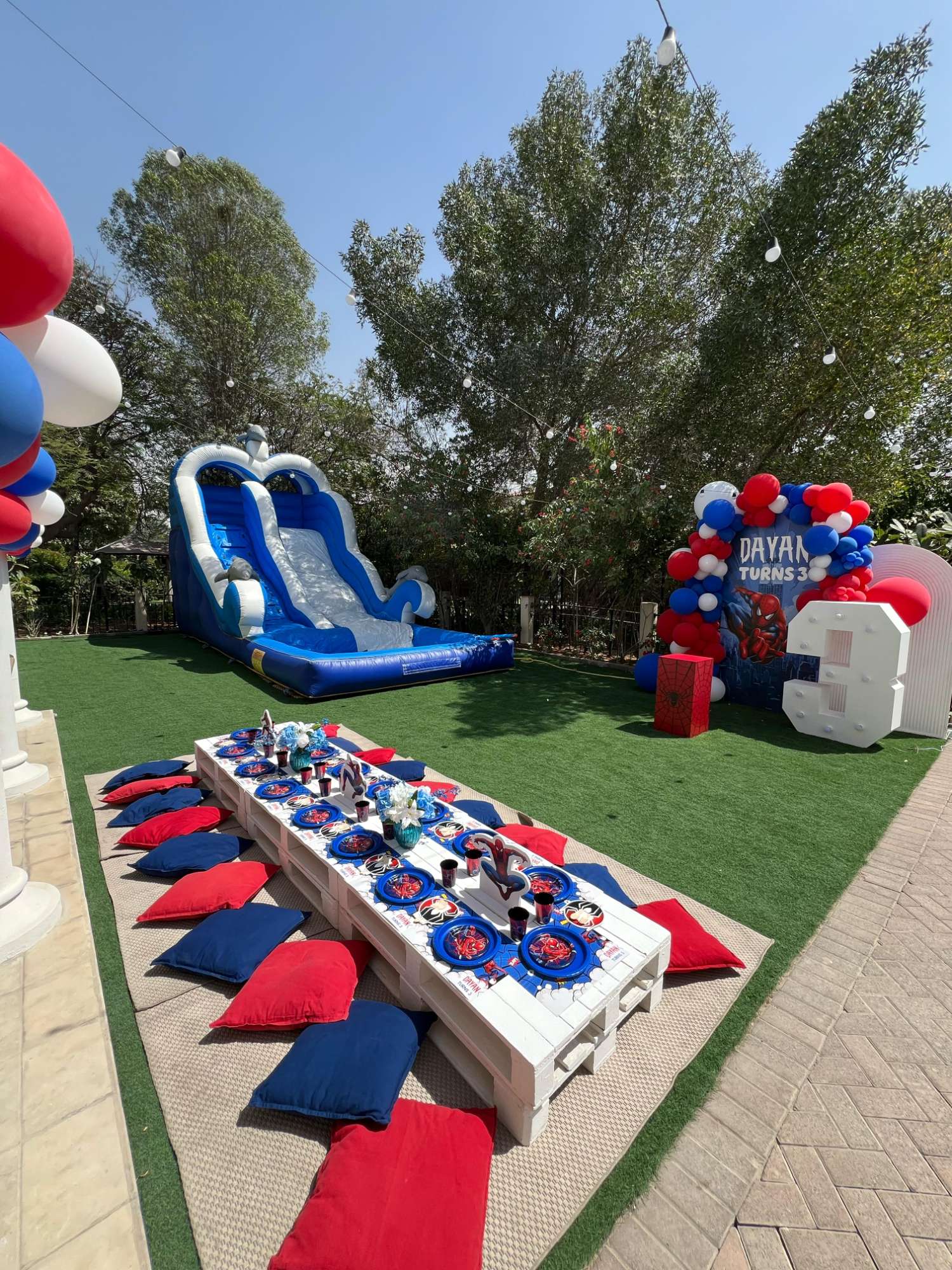 Outdoor kids birthday celebration 5